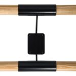 Wall-mounted ballet barre Arabesque Double Black