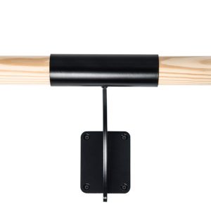 Wall-mounted ballet barre Arabesque Black