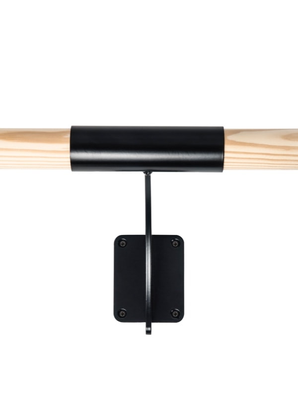 Wall-mounted ballet barre Arabesque Black