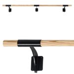 Wall-mounted ballet barre Arabesque Black