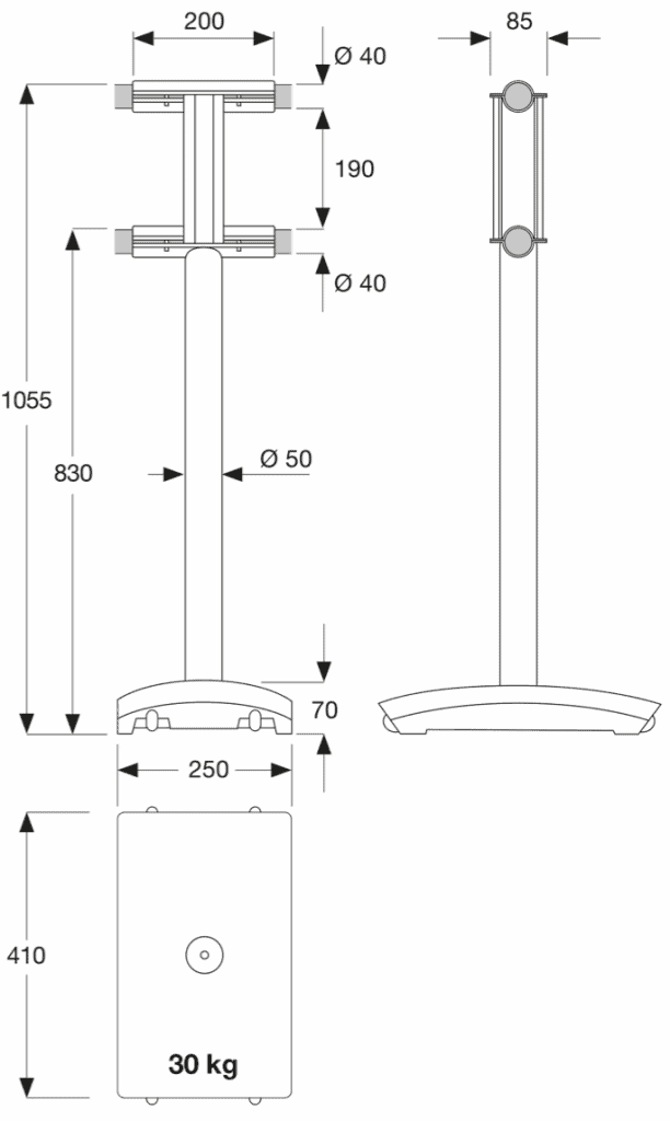 Double barre de danse mobile premium Maurice