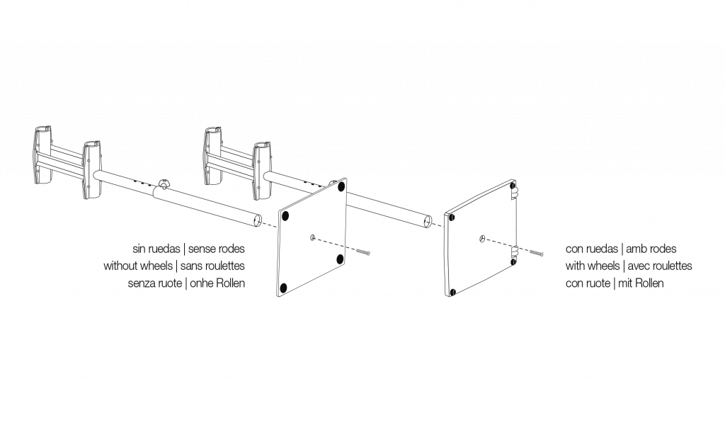 Double barre de danse mobile premium Maurice