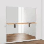 Pack 2 spejos de pared Amadeus con barra de pared Arabesque 